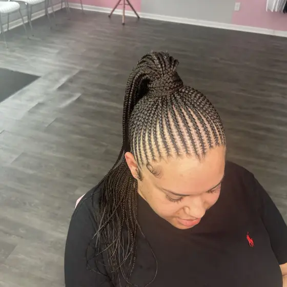 Xs Feed in Ponytail braided by Tiffany Joy