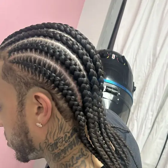 Stitch braids to the back up to 8 braided by Tiffany Joy