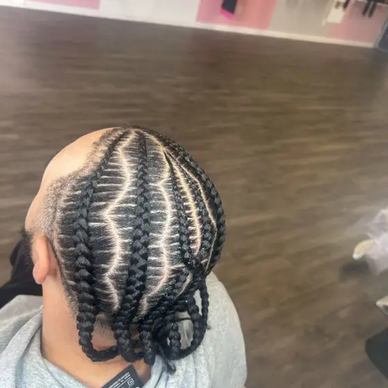 Freestyle braids braided by Tiffany Joy