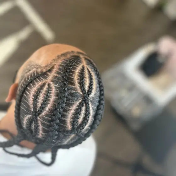 Freestyle braids braided by Tiffany Joy