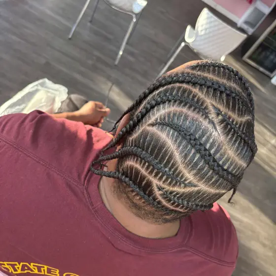Freestyle braids braided by Tiffany Joy