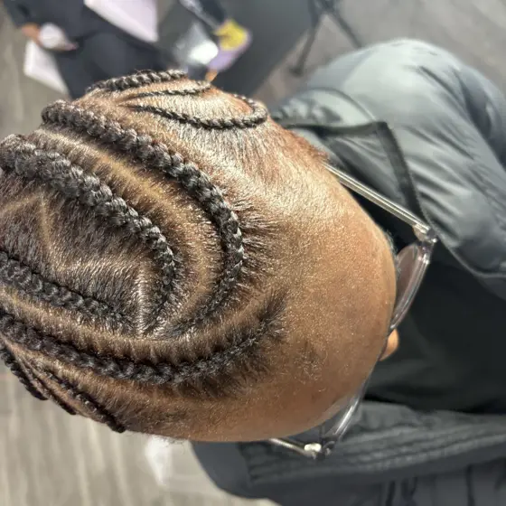 Freestyle braids braided by Tiffany Joy