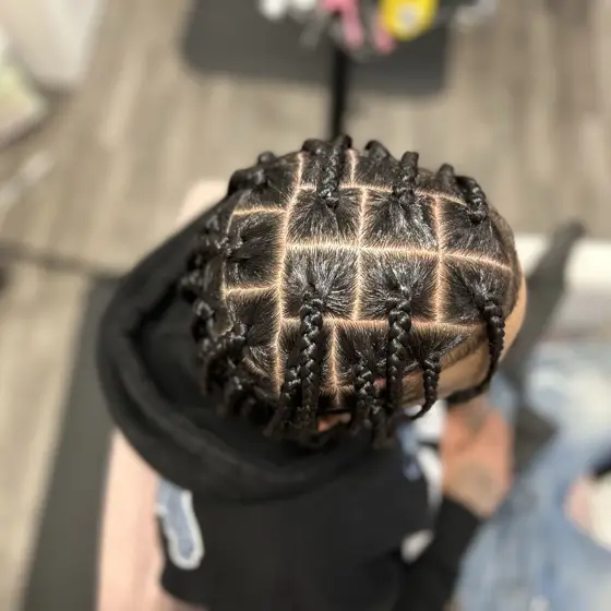 Singles no weave (medium) braided by Tiffany Joy