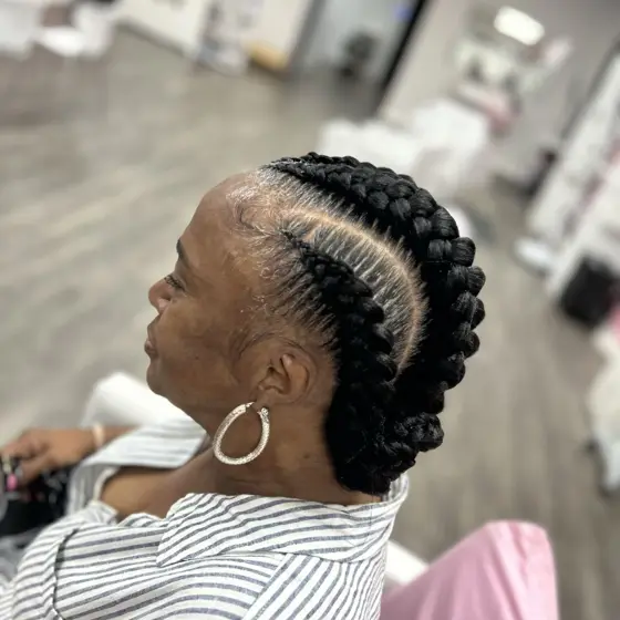 4 butterfly braids braided by Tiffany Joy