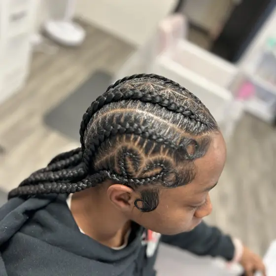 6 stitch freestyle braided by Tiffany Joy