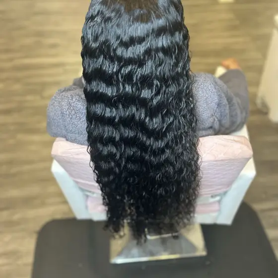 Wig install with Joy collection LLC wig purchase braided by Tiffany Joy
