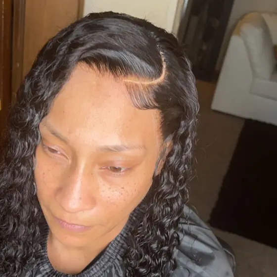 Frontal wig install braided by Tiffany Joy