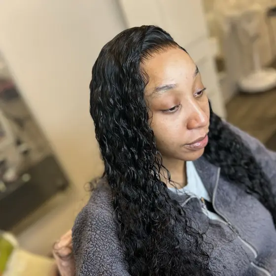 Frontal wig install braided by Tiffany Joy